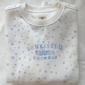 Sunkissed Coconut Snowflake Sweatshirt